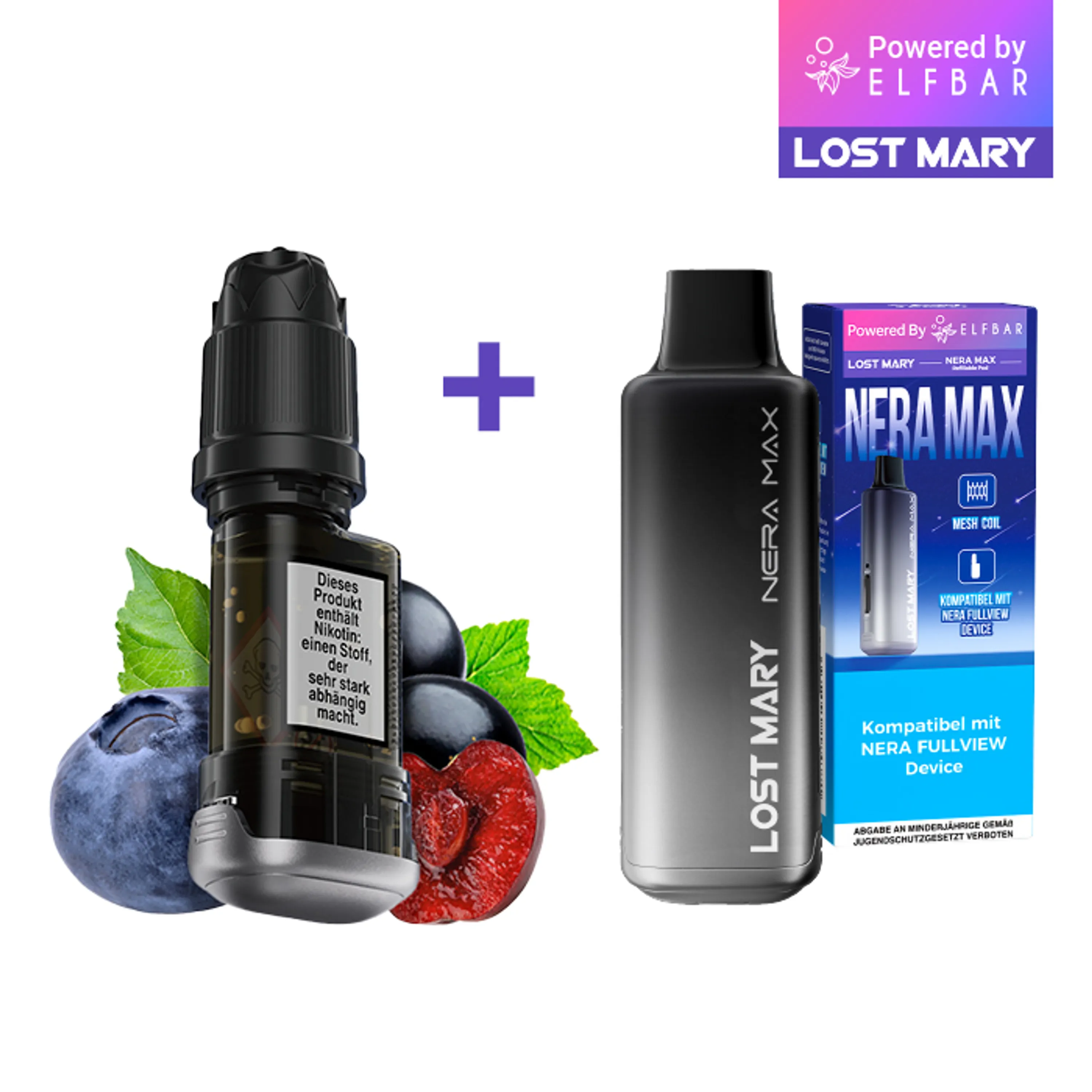 NERA MAX Pods – Blueberry Cherry Blackberry