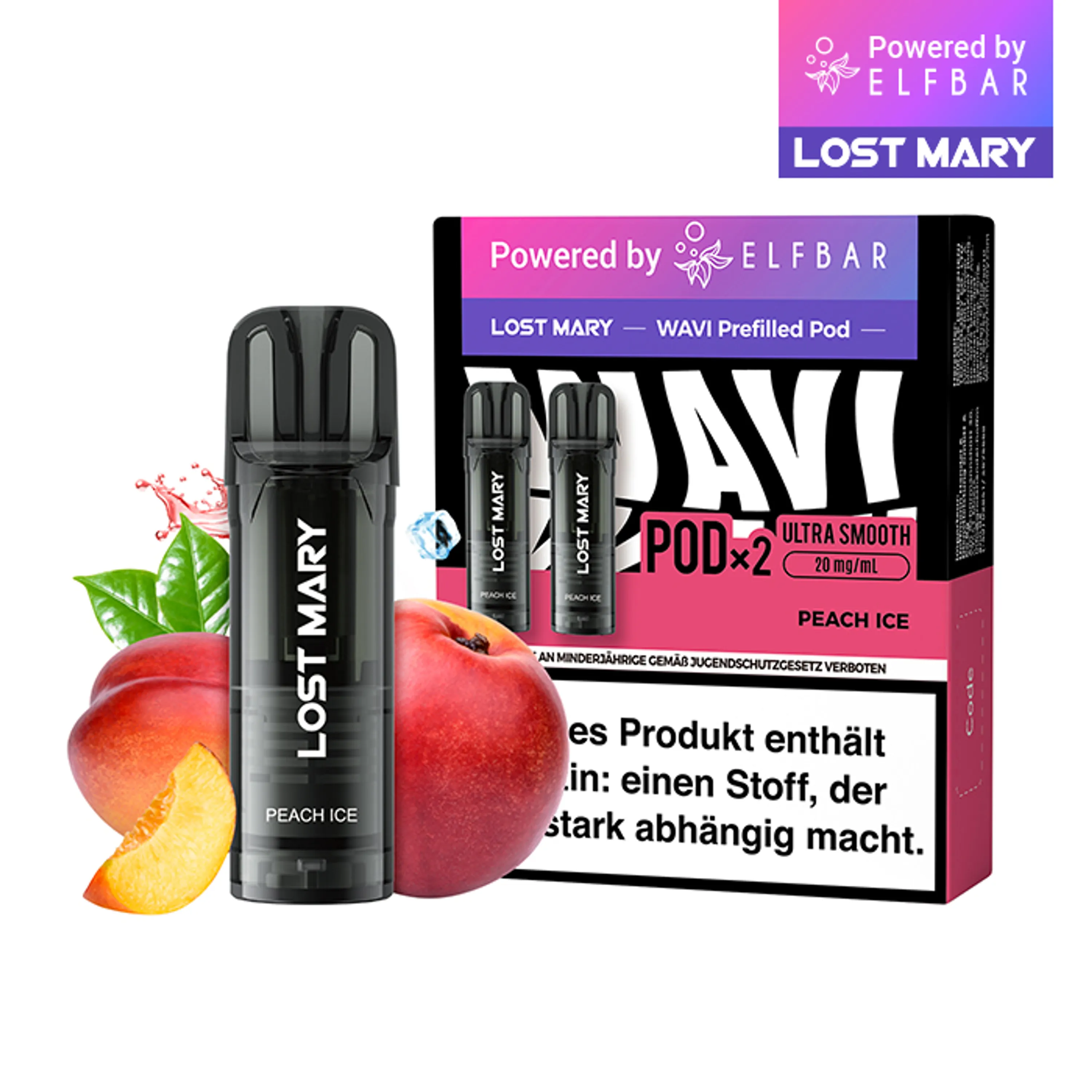 WAVI Pods – Peach Ice